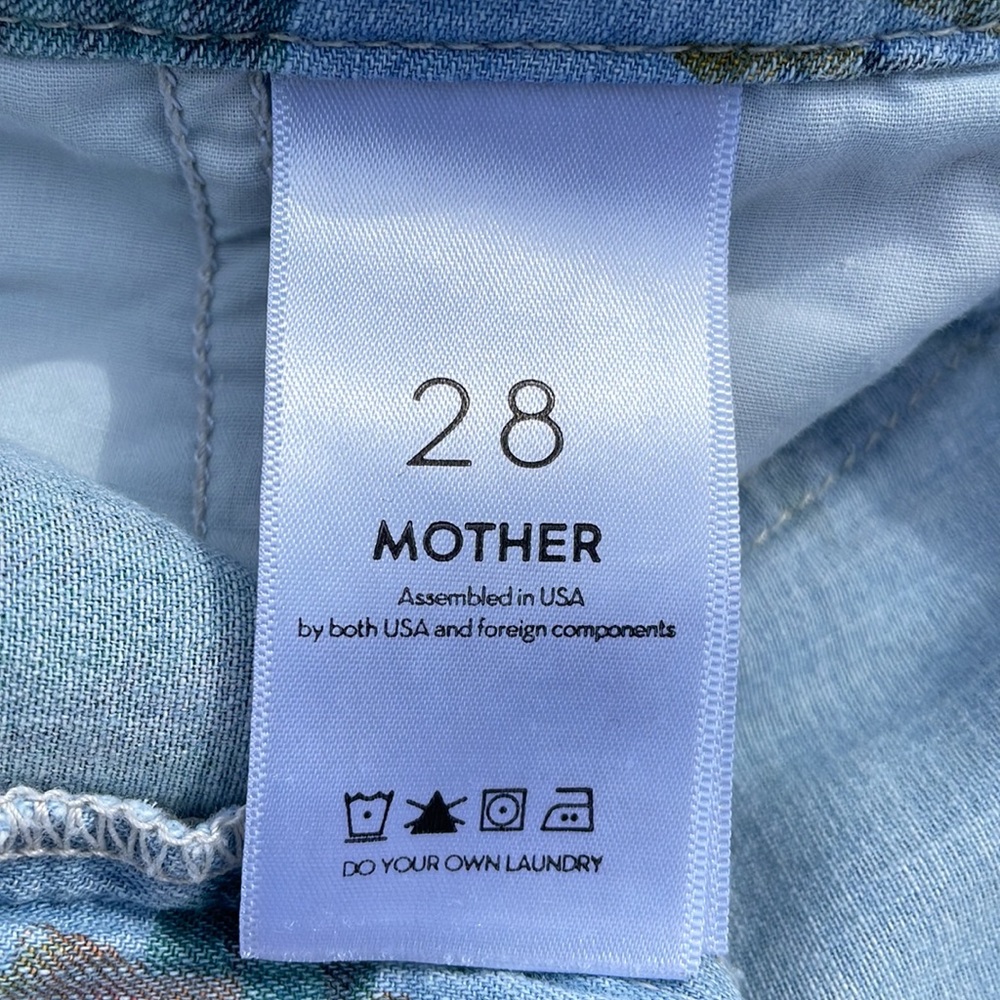 MOTHER Floral Jogger Style Blue and Pink - Picture 11 of 13